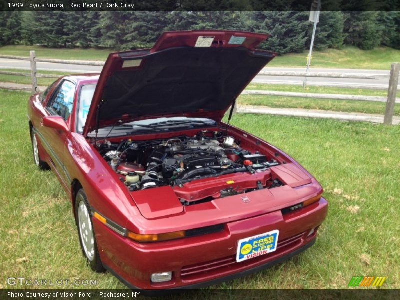 Red Pearl / Dark Gray 1989 Toyota Supra