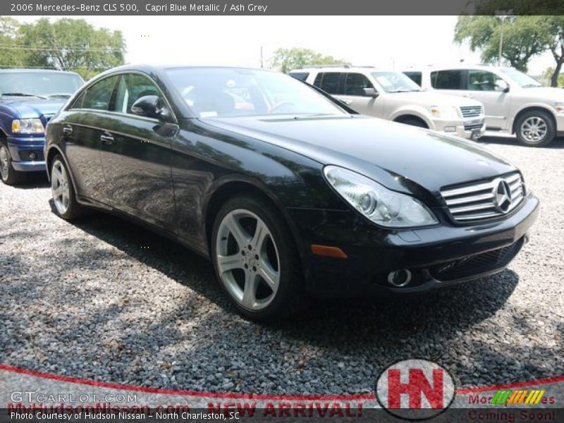 Capri Blue Metallic / Ash Grey 2006 Mercedes-Benz CLS 500