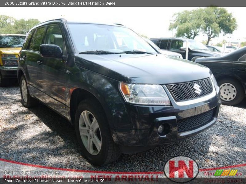 Black Pearl Metallic / Beige 2008 Suzuki Grand Vitara Luxury
