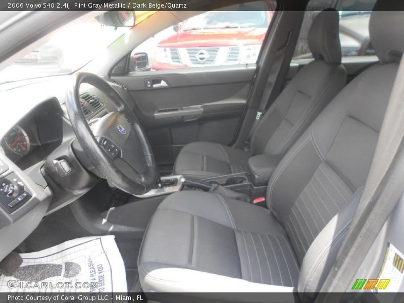 Flint Gray Metallic / Dark Beige/Quartz 2006 Volvo S40 2.4i