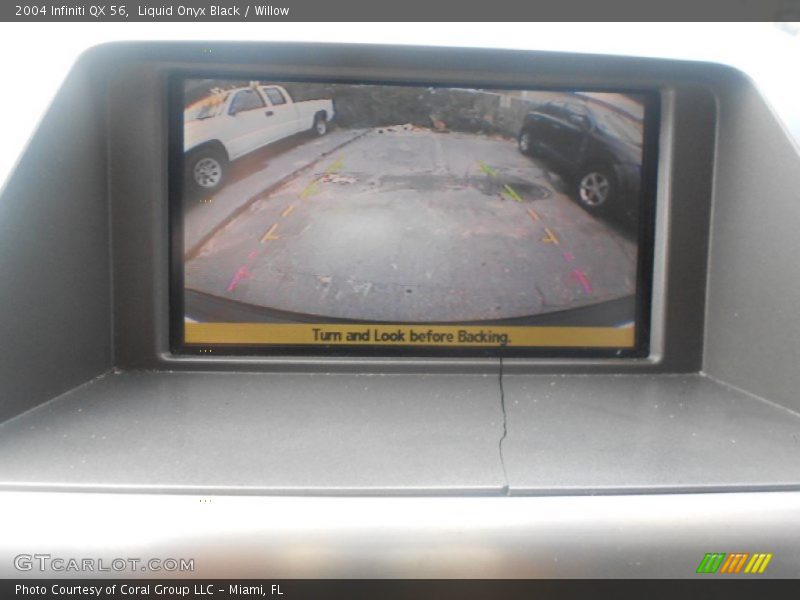 Liquid Onyx Black / Willow 2004 Infiniti QX 56
