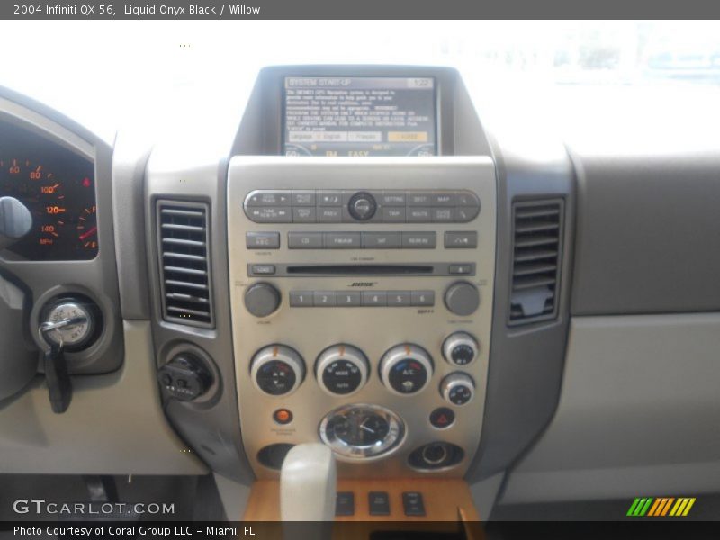 Liquid Onyx Black / Willow 2004 Infiniti QX 56