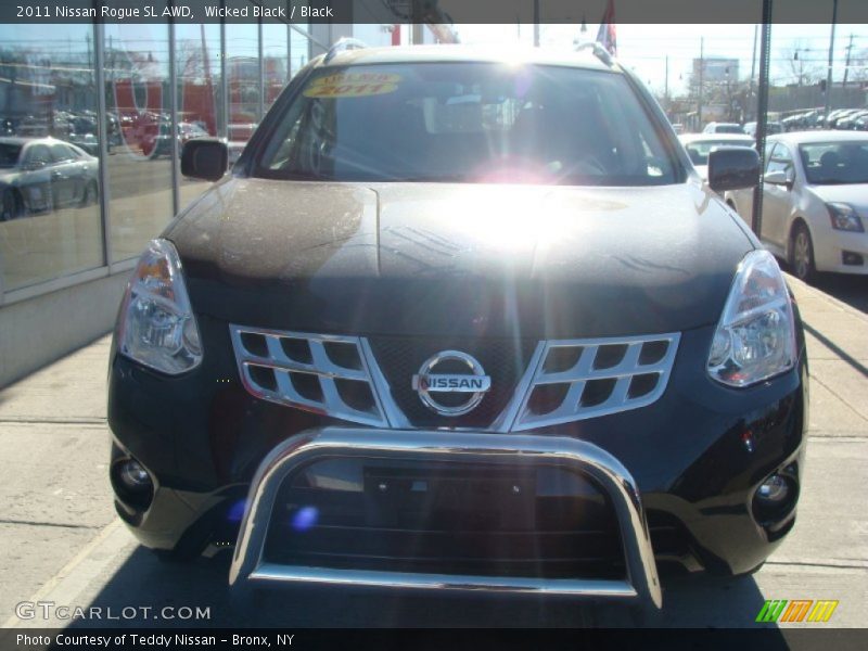 Wicked Black / Black 2011 Nissan Rogue SL AWD