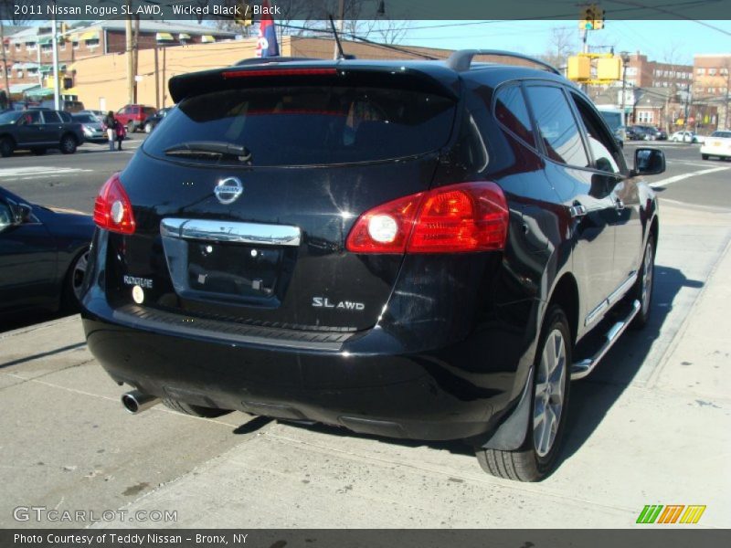 Wicked Black / Black 2011 Nissan Rogue SL AWD