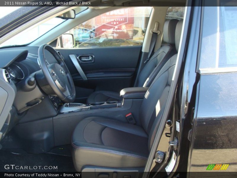 Wicked Black / Black 2011 Nissan Rogue SL AWD