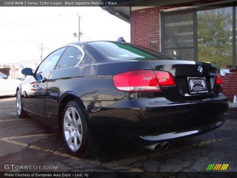 Black Sapphire Metallic / Black 2008 BMW 3 Series 328xi Coupe