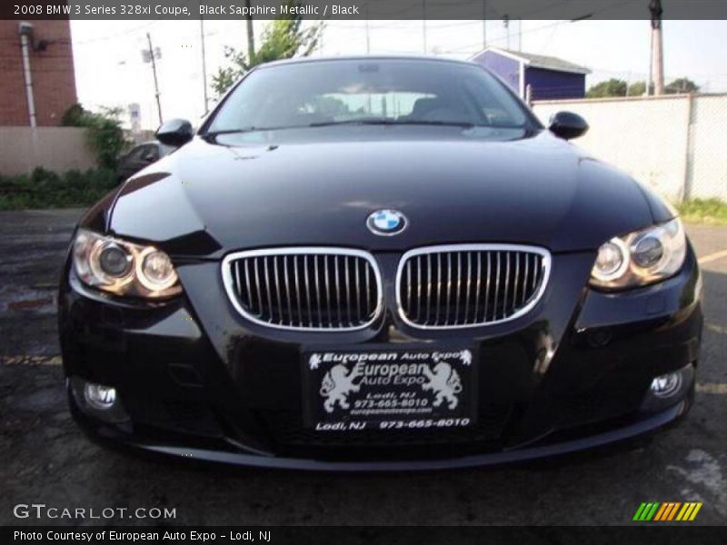 Black Sapphire Metallic / Black 2008 BMW 3 Series 328xi Coupe