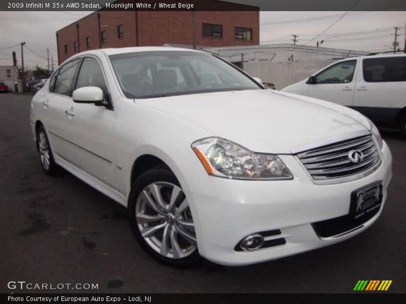 Moonlight White / Wheat Beige 2009 Infiniti M 35x AWD Sedan