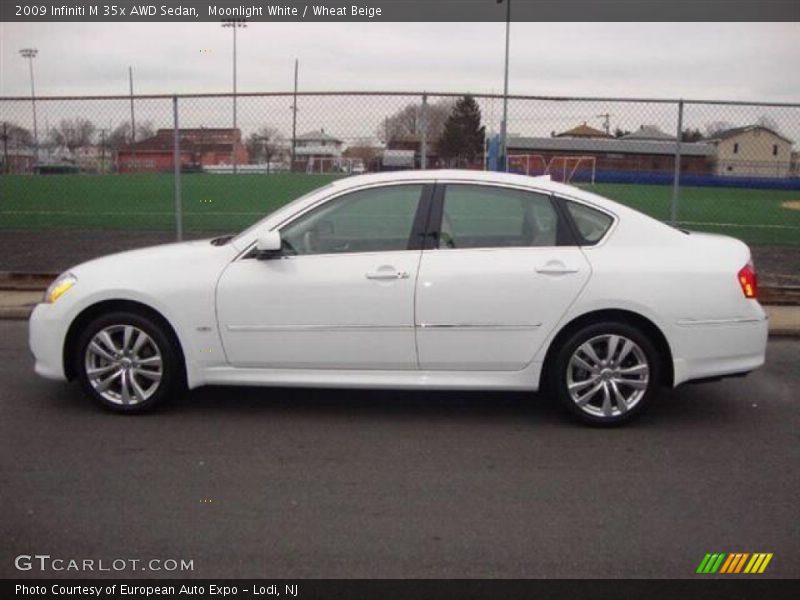 Moonlight White / Wheat Beige 2009 Infiniti M 35x AWD Sedan