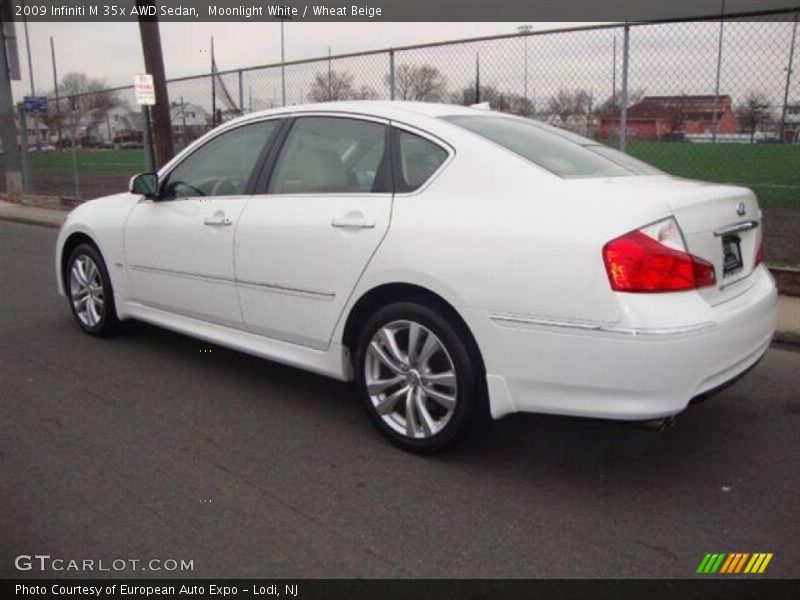 Moonlight White / Wheat Beige 2009 Infiniti M 35x AWD Sedan