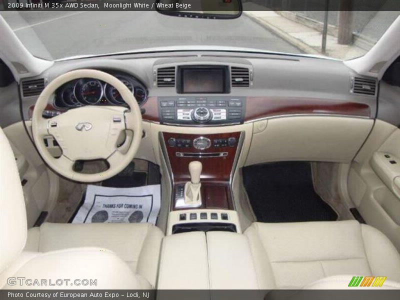 Moonlight White / Wheat Beige 2009 Infiniti M 35x AWD Sedan