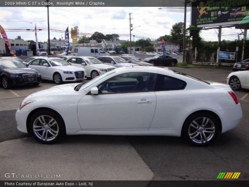 Moonlight White / Graphite 2009 Infiniti G 37 x Coupe