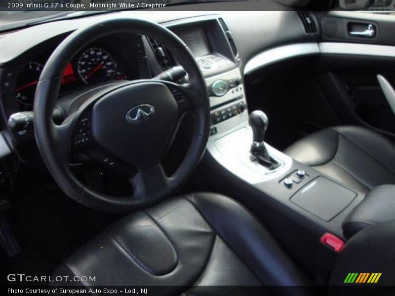 Moonlight White / Graphite 2009 Infiniti G 37 x Coupe