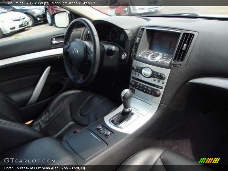 Moonlight White / Graphite 2009 Infiniti G 37 x Coupe