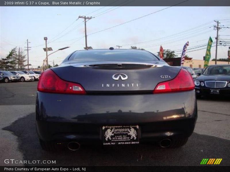 Blue Slate Metallic / Graphite 2009 Infiniti G 37 x Coupe