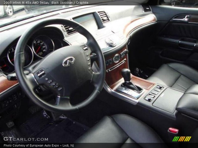 Black Obsidian / Graphite 2008 Infiniti M 45x AWD Sedan