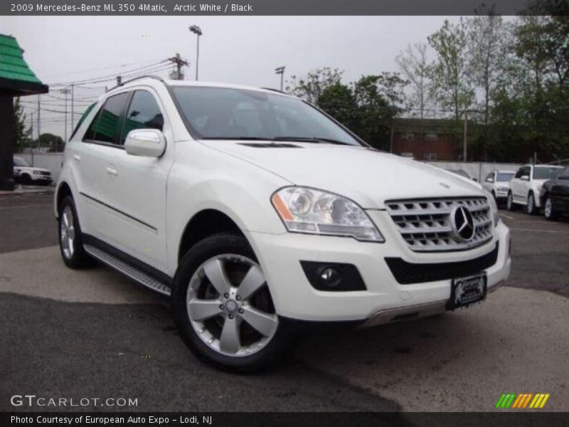 Arctic White / Black 2009 Mercedes-Benz ML 350 4Matic