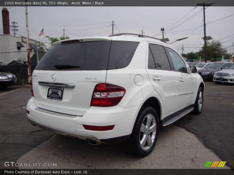 Arctic White / Black 2009 Mercedes-Benz ML 350 4Matic