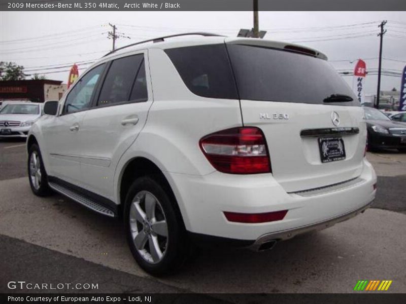 Arctic White / Black 2009 Mercedes-Benz ML 350 4Matic