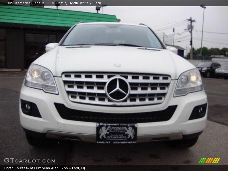 Arctic White / Black 2009 Mercedes-Benz ML 350 4Matic