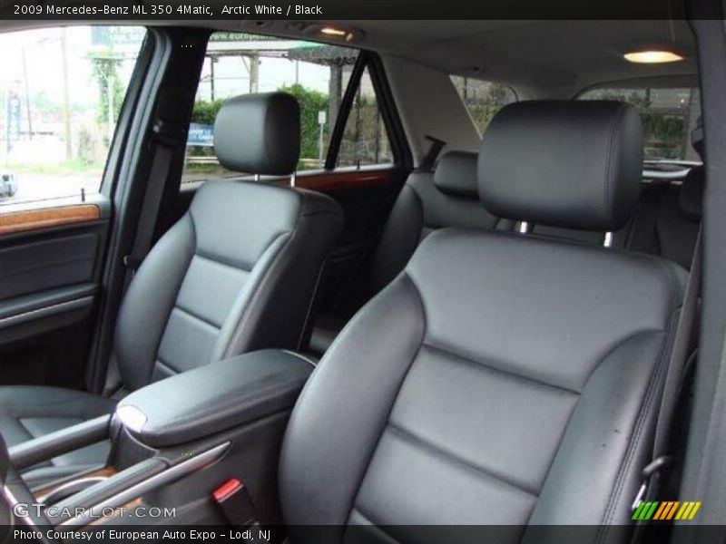 Arctic White / Black 2009 Mercedes-Benz ML 350 4Matic