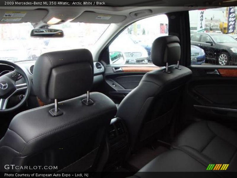 Arctic White / Black 2009 Mercedes-Benz ML 350 4Matic