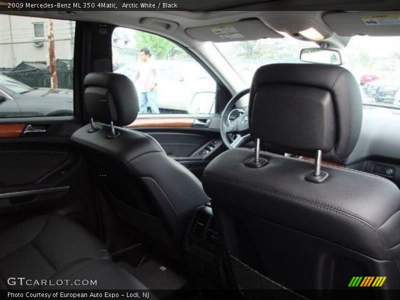 Arctic White / Black 2009 Mercedes-Benz ML 350 4Matic