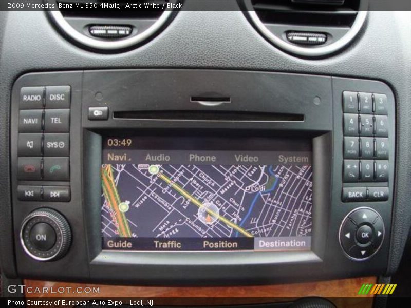 Arctic White / Black 2009 Mercedes-Benz ML 350 4Matic