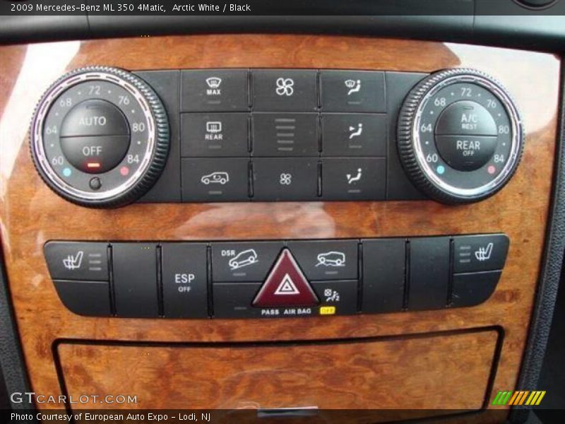 Arctic White / Black 2009 Mercedes-Benz ML 350 4Matic
