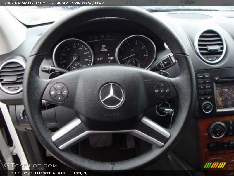 Arctic White / Black 2009 Mercedes-Benz ML 350 4Matic