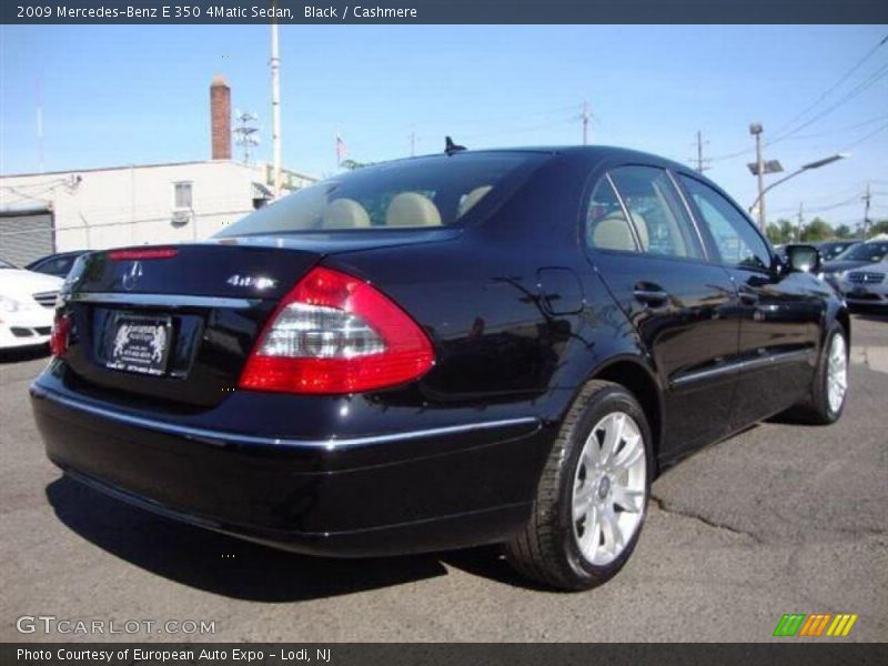 Black / Cashmere 2009 Mercedes-Benz E 350 4Matic Sedan