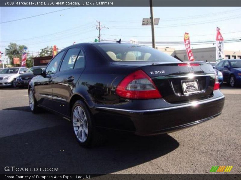 Black / Cashmere 2009 Mercedes-Benz E 350 4Matic Sedan