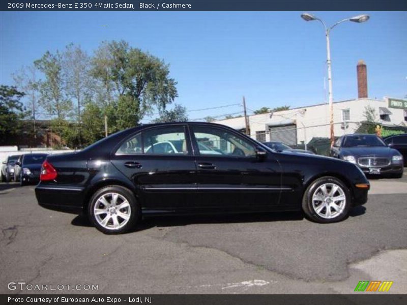 Black / Cashmere 2009 Mercedes-Benz E 350 4Matic Sedan