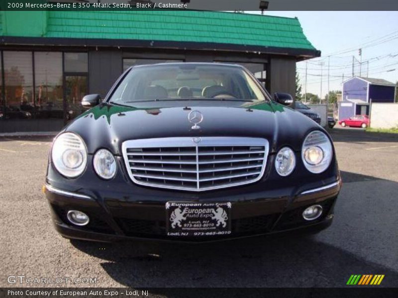 Black / Cashmere 2009 Mercedes-Benz E 350 4Matic Sedan