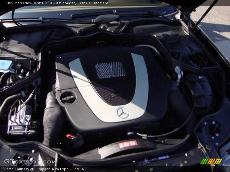 Black / Cashmere 2009 Mercedes-Benz E 350 4Matic Sedan