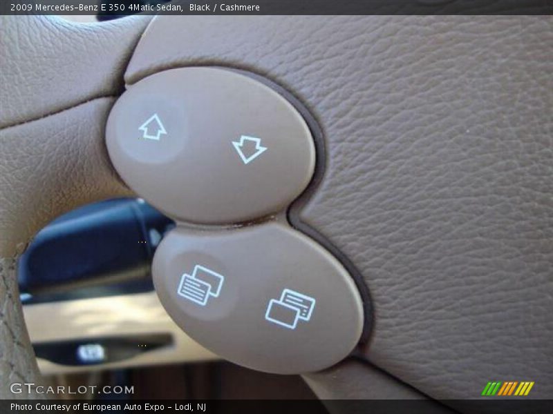Black / Cashmere 2009 Mercedes-Benz E 350 4Matic Sedan