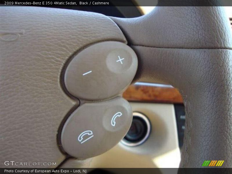 Black / Cashmere 2009 Mercedes-Benz E 350 4Matic Sedan