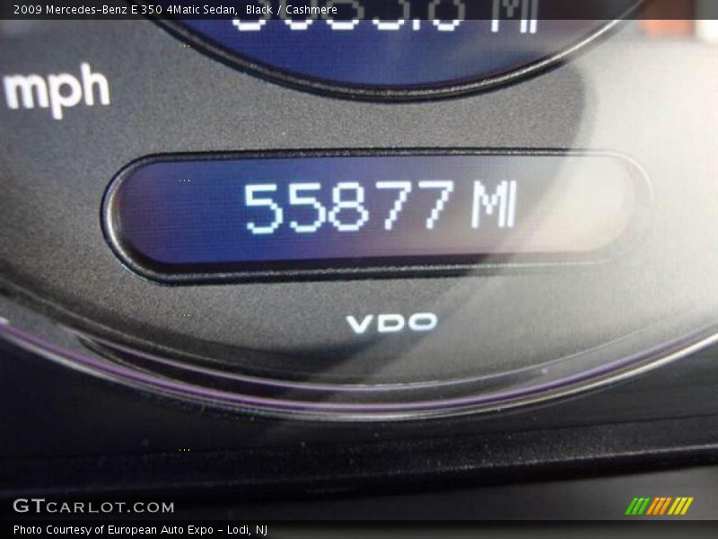 Black / Cashmere 2009 Mercedes-Benz E 350 4Matic Sedan