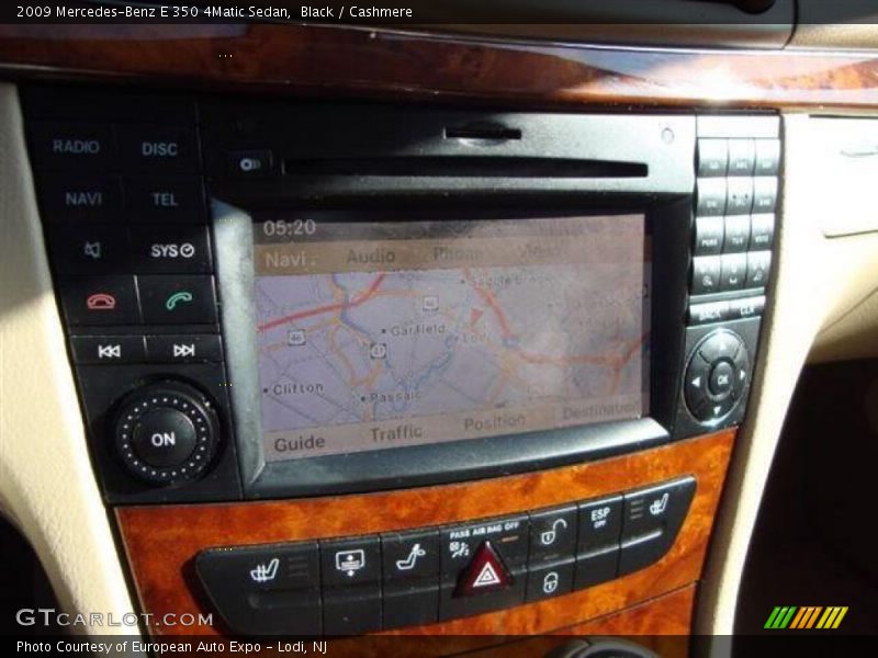 Black / Cashmere 2009 Mercedes-Benz E 350 4Matic Sedan