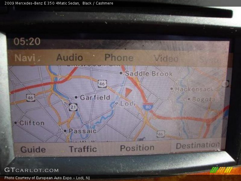 Black / Cashmere 2009 Mercedes-Benz E 350 4Matic Sedan