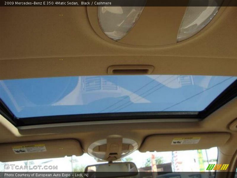 Black / Cashmere 2009 Mercedes-Benz E 350 4Matic Sedan