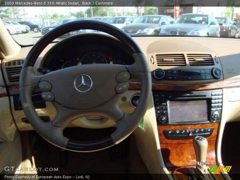 Black / Cashmere 2009 Mercedes-Benz E 350 4Matic Sedan