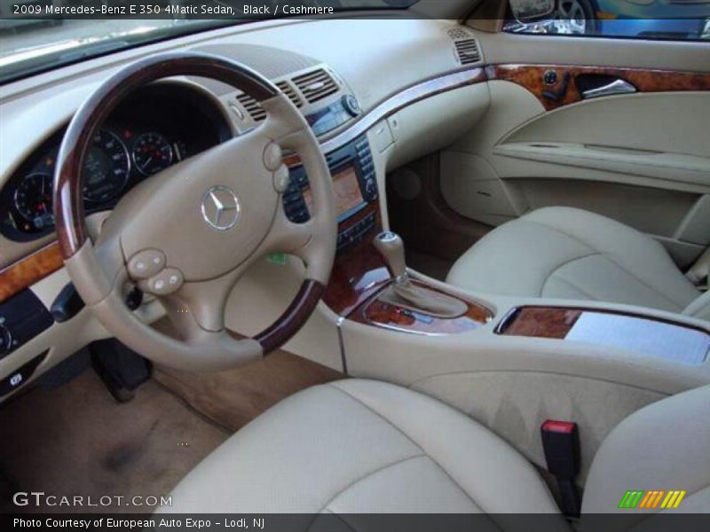 Black / Cashmere 2009 Mercedes-Benz E 350 4Matic Sedan