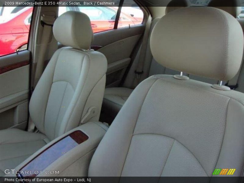 Black / Cashmere 2009 Mercedes-Benz E 350 4Matic Sedan