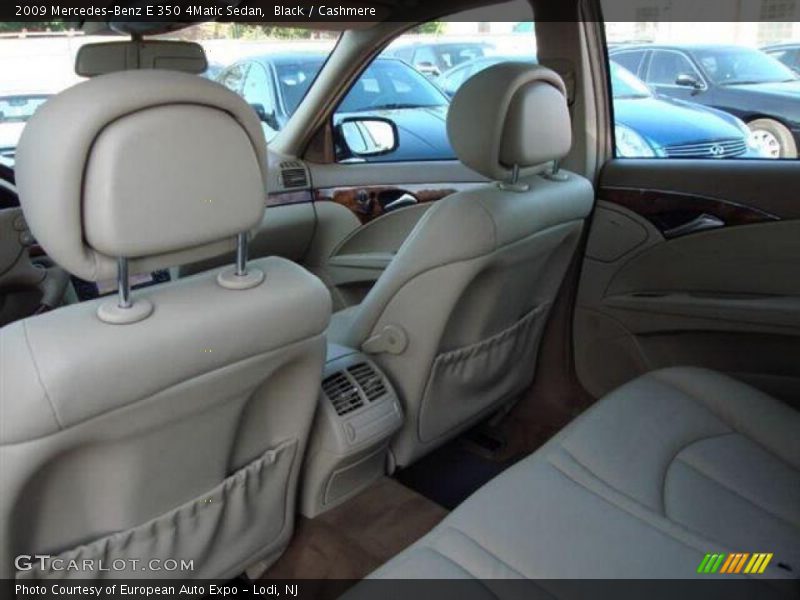 Black / Cashmere 2009 Mercedes-Benz E 350 4Matic Sedan