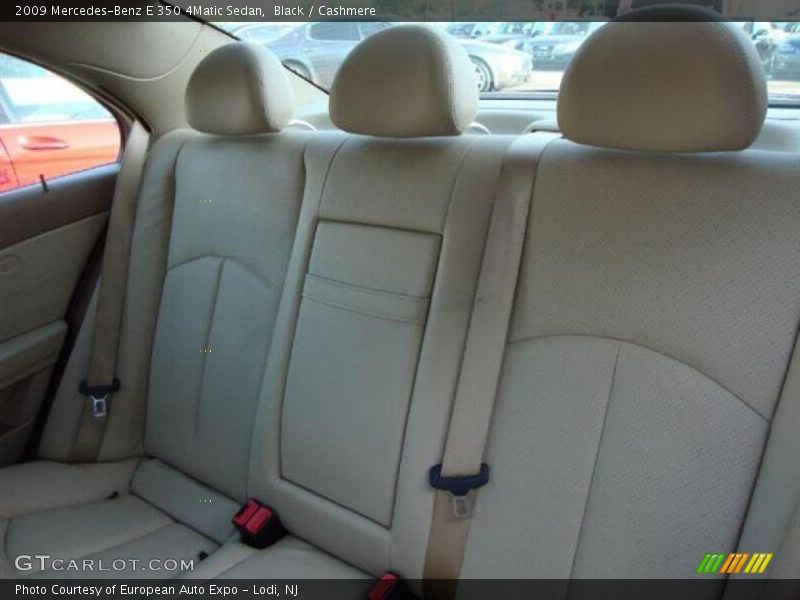 Black / Cashmere 2009 Mercedes-Benz E 350 4Matic Sedan