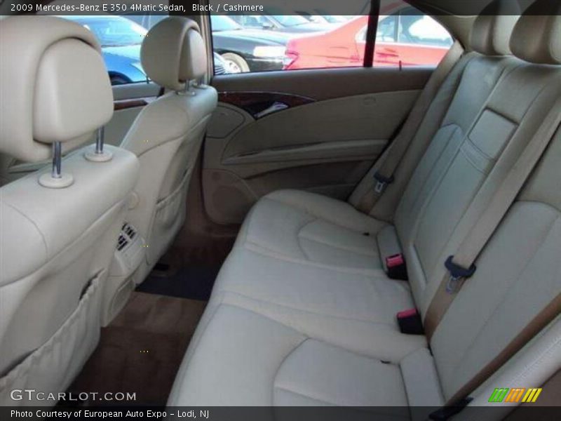Black / Cashmere 2009 Mercedes-Benz E 350 4Matic Sedan