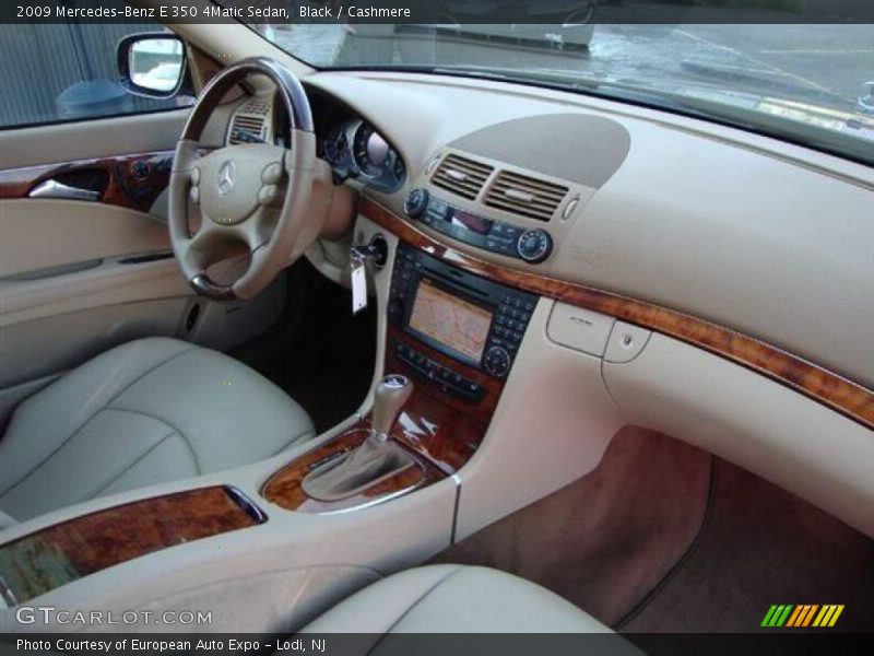 Black / Cashmere 2009 Mercedes-Benz E 350 4Matic Sedan