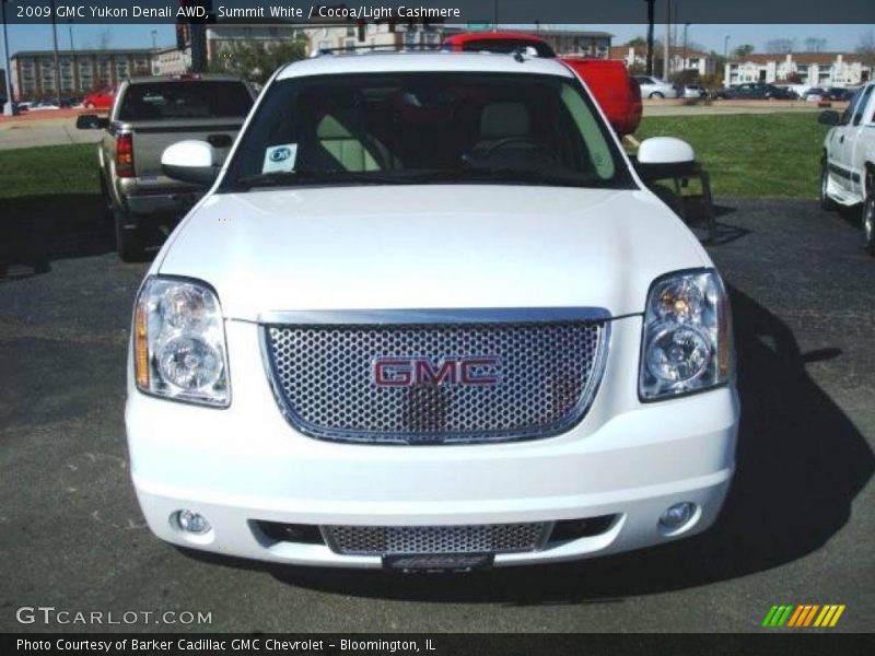 Summit White / Cocoa/Light Cashmere 2009 GMC Yukon Denali AWD