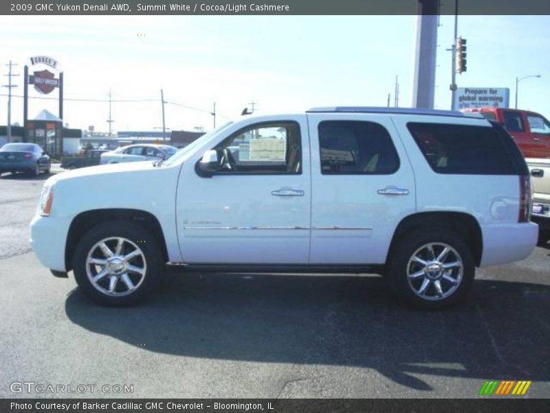 Summit White / Cocoa/Light Cashmere 2009 GMC Yukon Denali AWD